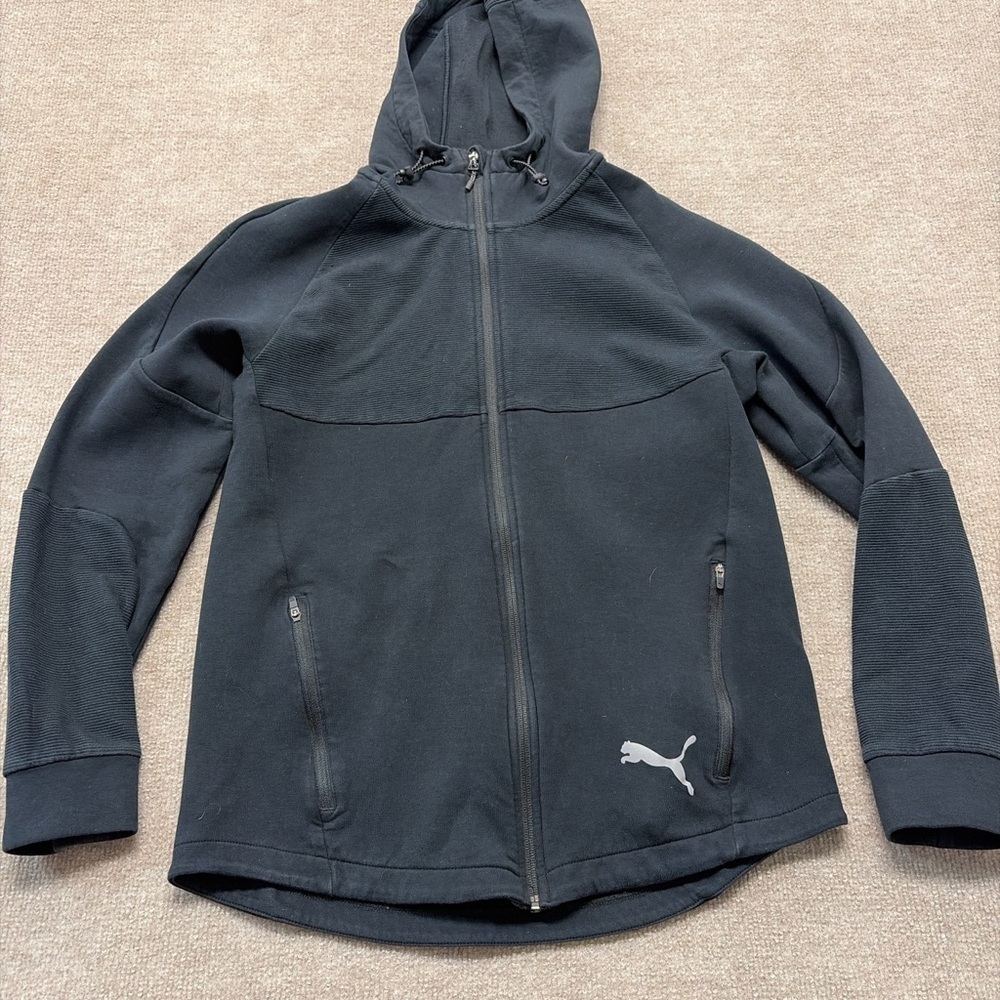 Puma Black Zip-Up Hoodie 0265